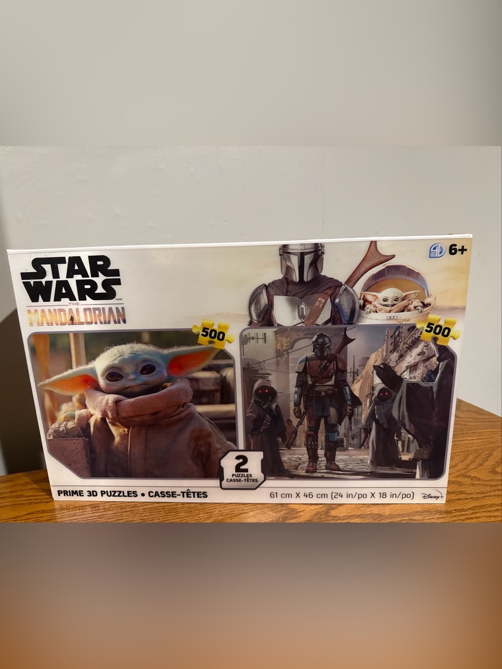 Star Wars The Mandalorian Two Puzzles Grogu 500pc, The Mandalorian 500pc Puzzle